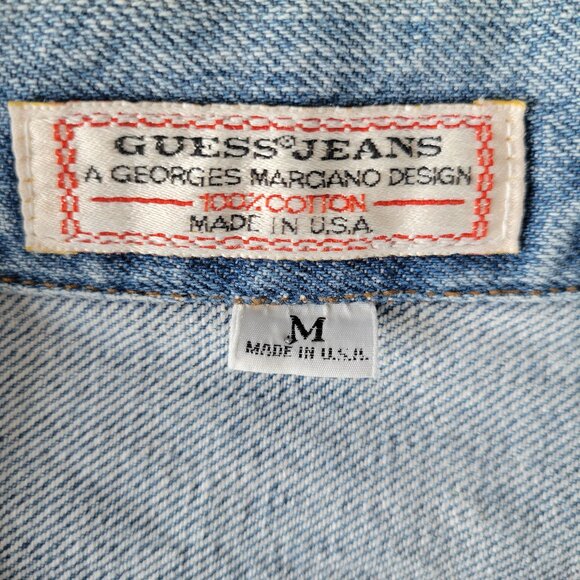 Vintage Guess Jeans 100% Cotton Made in USA Georges Marciano Women’s M Denim - Picture 4 of 6
